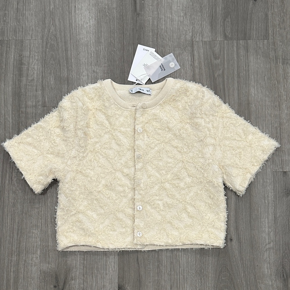 🆕 SS Cropped Cardigan - Ivory